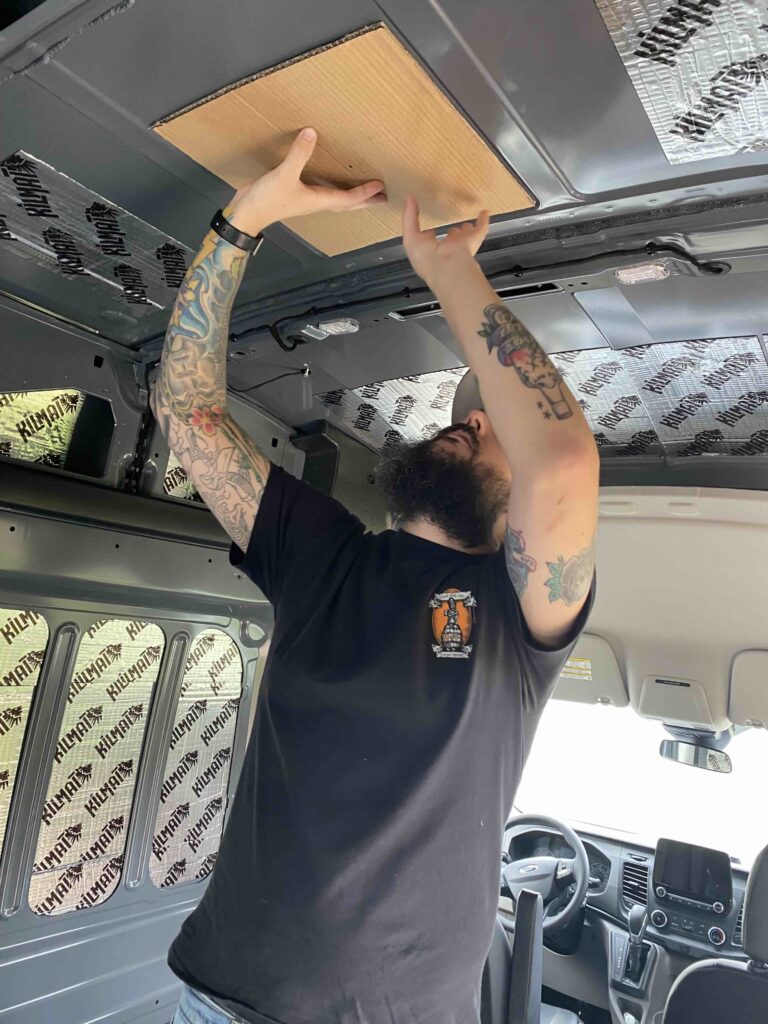 Installing maxx air fan in roof of ford transit cargo van